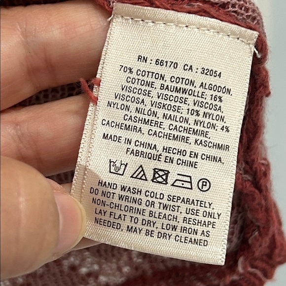 Anthropologie Knitted & Knotted Cotton Cashmere Blend Cardigan Sweater - Medium - Picture 9 of 9